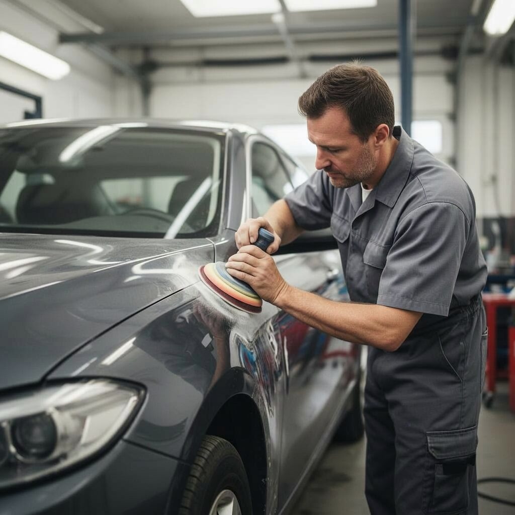 Bender Mender technician performing precision collision repair